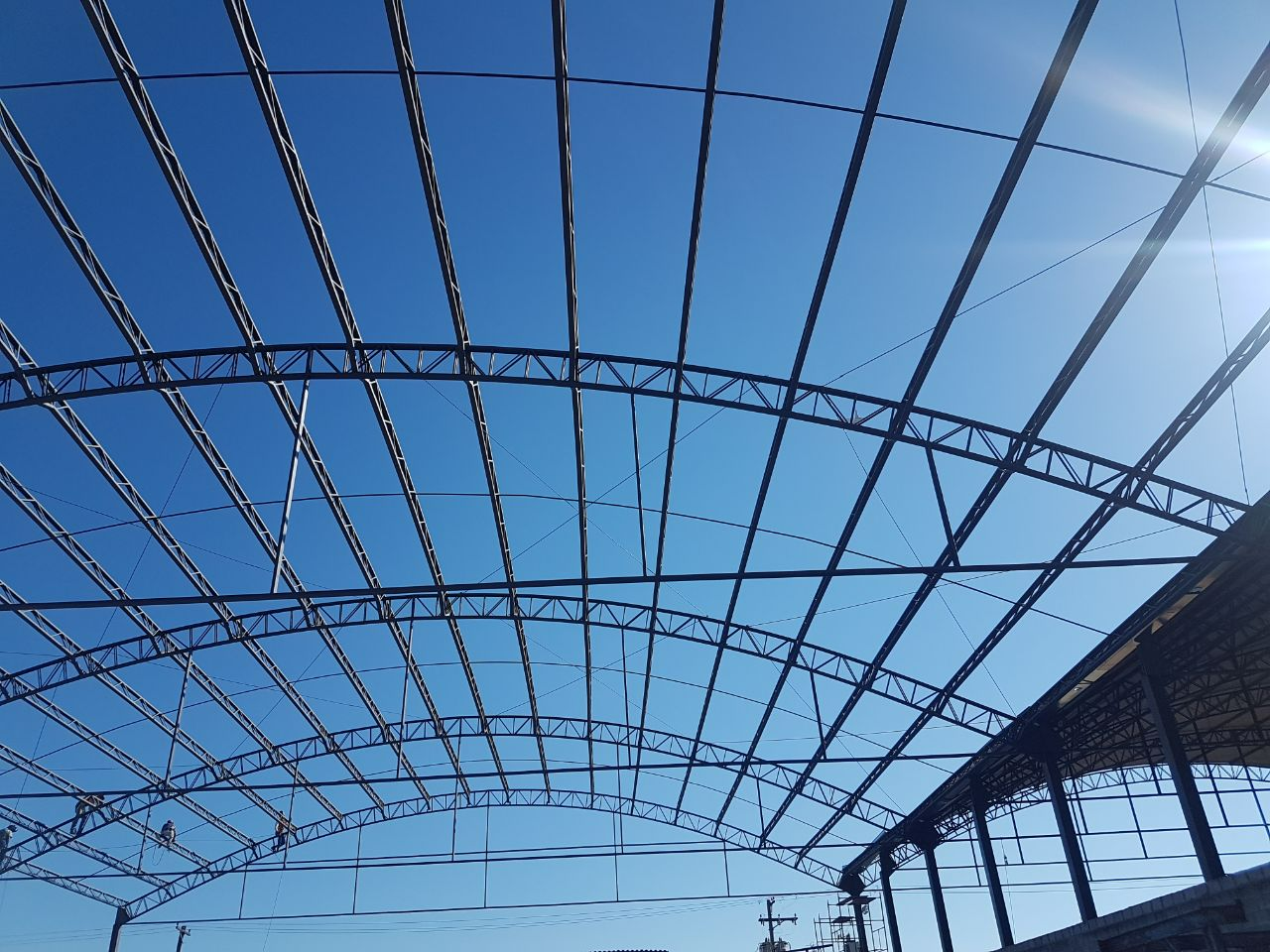 Estrutura metálica em execução